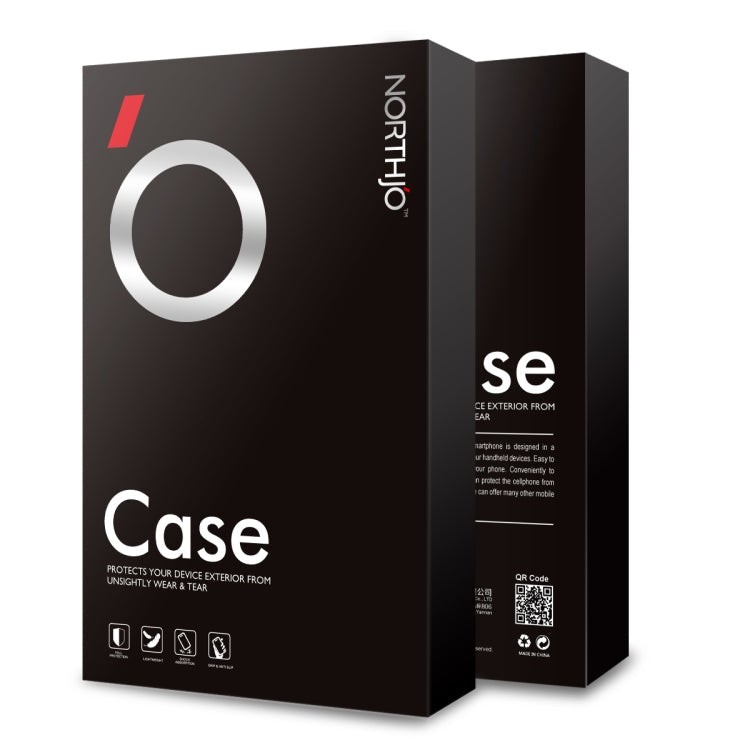 For iPhone 16 Pro NORTHJO 2 in 1 TPU Phone Case Screen Protector Tempered Glass Film(Clear)