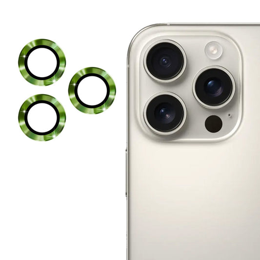 For iPhone 16 Pro / 16 Pro Max ENKAY 9H Rear Lens Aluminium Alloy Tempered Glass Film(Alpine Green)