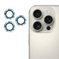 Pour iPhone 16 Pro / 16 Pro Max Film en Verre Trempé ENKAY 9H en Alliage d'Aluminium pour Objectif Arrière (Bleu Sierra)