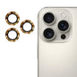 For iPhone 16 Pro / 16 Pro Max ENKAY 9H Rear Lens Aluminium Alloy Tempered Glass Film(Brown)