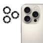 For iPhone 16 Pro / 16 Pro Max ENKAY 9H Rear Lens Aluminium Alloy Tempered Glass Film(Black)