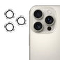 Pour iPhone 16 Pro / 16 Pro Max Film en Verre Trempé ENKAY 9H pour Lentille Arrière en Alliage d'Aluminium (Argent)