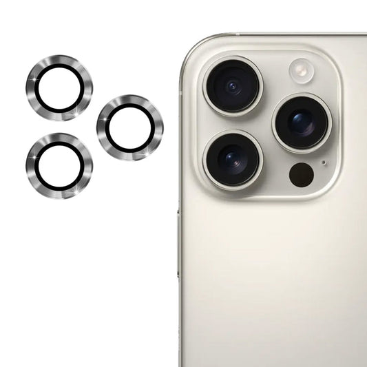 For iPhone 16 Pro / 16 Pro Max ENKAY 9H Rear Lens Aluminium Alloy Tempered Glass Film(Grey)
