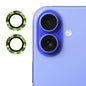 For iPhone 16 / 16 Plus ENKAY 9H Rear Lens Aluminium Alloy Tempered Glass Film(Alpine Green)