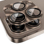 Pour iPhone 16 Pro / 16 Pro Max Film de protection d'objectif en verre trempé en alliage d'aluminium ENKAY (Marron)