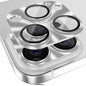Pour iPhone 16 Pro / 16 Pro Max ENKAY Film de protection d'objectif en verre trempé en alliage d'aluminium (argent)
