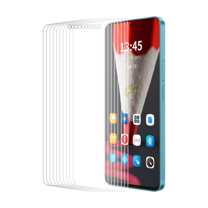 Pour Google Pixel 9 10pcs Film en verre trempé ENKAY 9H avec grand arc de cercle et haute teneur en aluminium-silicium