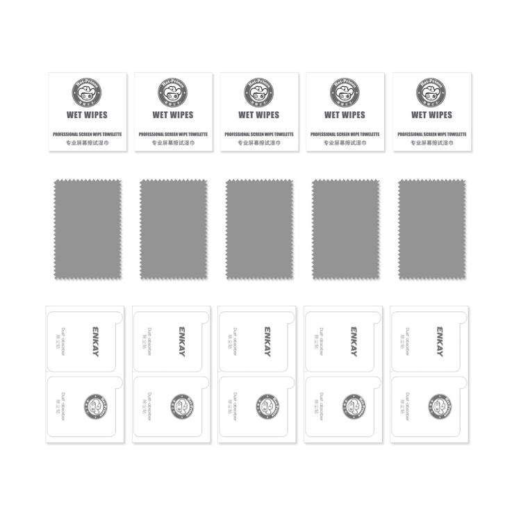 Pour Motorola Moto G 5G 2025 5pcs ENKAY 9H Grande courbure de bord Film de verre trempé haute teneur en aluminium-silicium