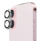 Pour iPhone 16 / 16 Plus Film de protection d'objectif en verre trempé en alliage d'aluminium ENKAY (argent)