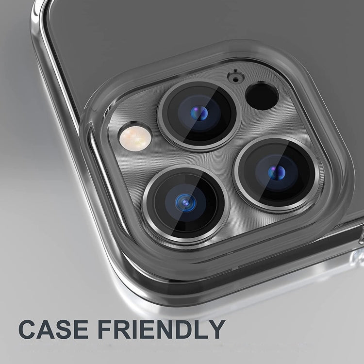 Pour iPhone 16 / 16 Plus ENKAY Film de protection d'objectif en alliage d'aluminium et verre trempé (Cyan)