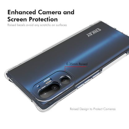 For HTC U24 Pro ENKAY Hat-Prince Transparent TPU Shockproof Phone Case