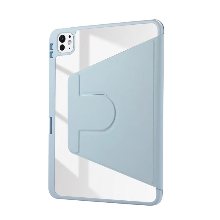 For iPad Pro 11 2025 / 2024 ENKAY 360 Rotation PMMA Leather Smart Tablet Case with Pen Slot(Black)