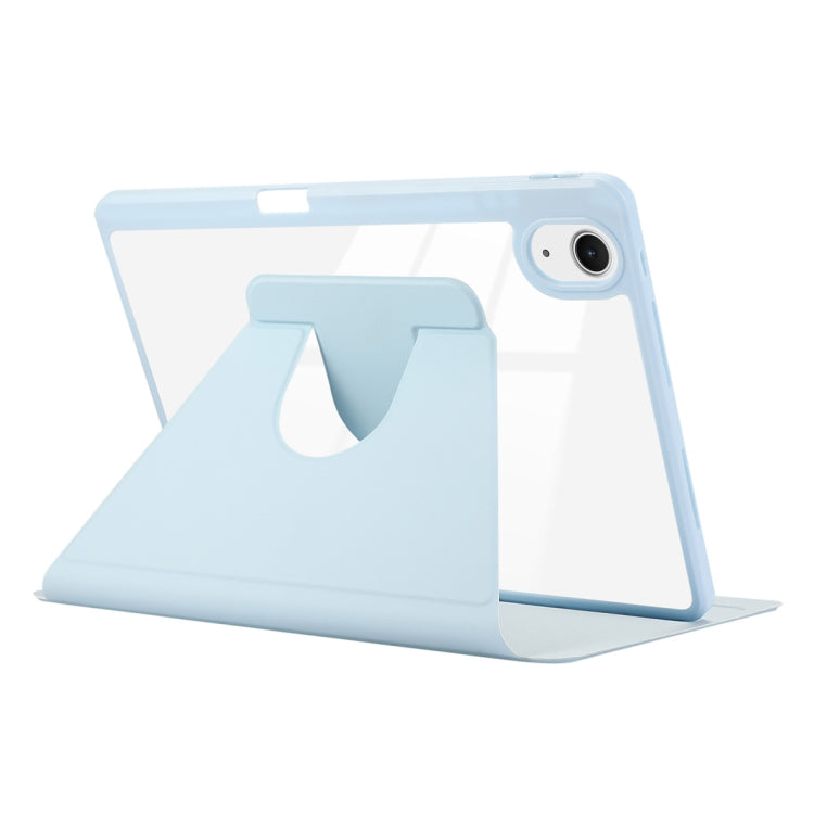 Pour iPad Air 11 2026 / 2025 / 2024 ENKAY Étui intelligent en cuir PMMA à rotation 360° avec fente pour stylet (rose)
