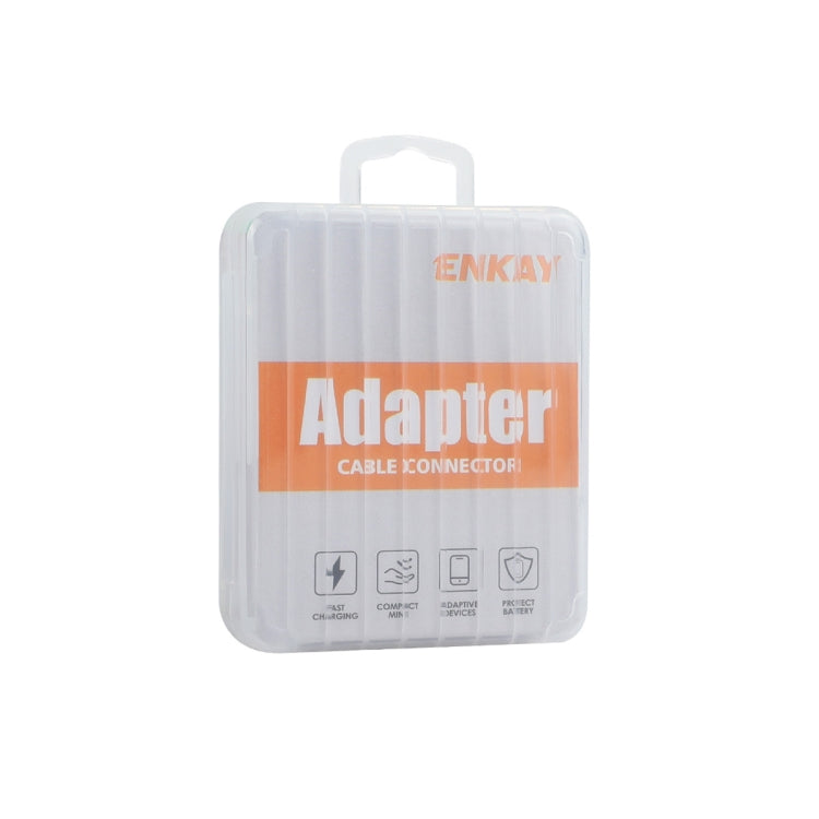 ENKAY ENK-AT119 Aluminium Alloy Male USB 3.0 to Female Type-C Data Adapter Converter Support Fast Charging(Grey)