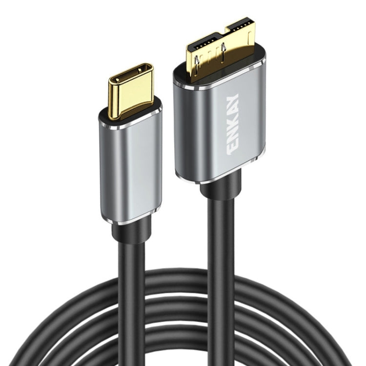 Câble disque dur caméra de données ENKAY USB 3.1 Type-C vers USB 3.0 Micro B 10 Gbit/s, longueur : 1 m