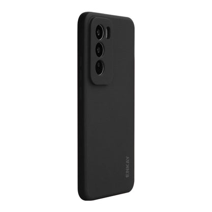 For OPPO Reno12 Pro ENKAY Liquid Silicone Soft Shockproof Phone Case(Black)