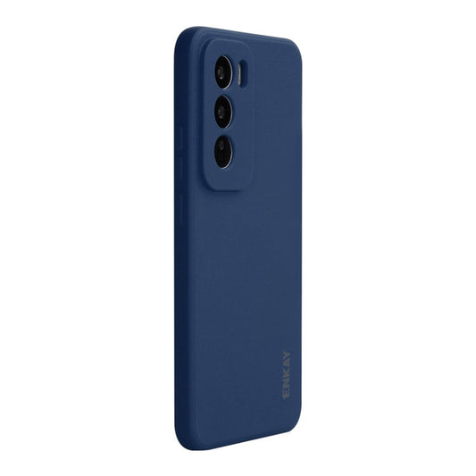 For OPPO Reno12 Pro ENKAY Liquid Silicone Soft Shockproof Phone Case(Dark Blue)