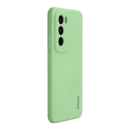 For OPPO Reno12 Pro ENKAY Liquid Silicone Soft Shockproof Phone Case(Light Green)
