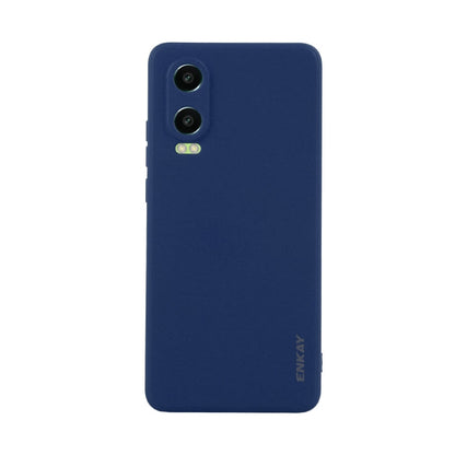 For OPPO K12x ENKAY Liquid Silicone Soft Shockproof Phone Case(Dark Blue)