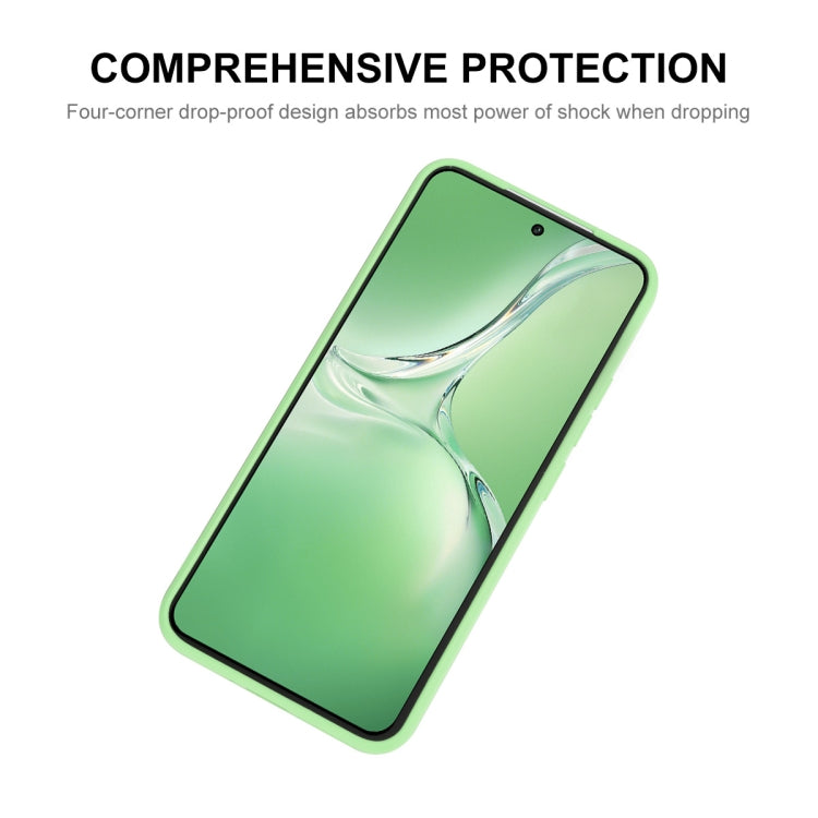 For OPPO K12x ENKAY Liquid Silicone Soft Shockproof Phone Case(Light Green)