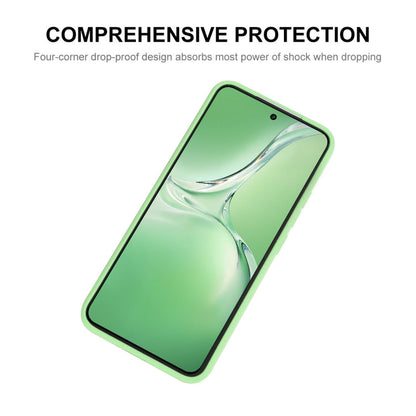 For OPPO K12x ENKAY Liquid Silicone Soft Shockproof Phone Case(Light Green)