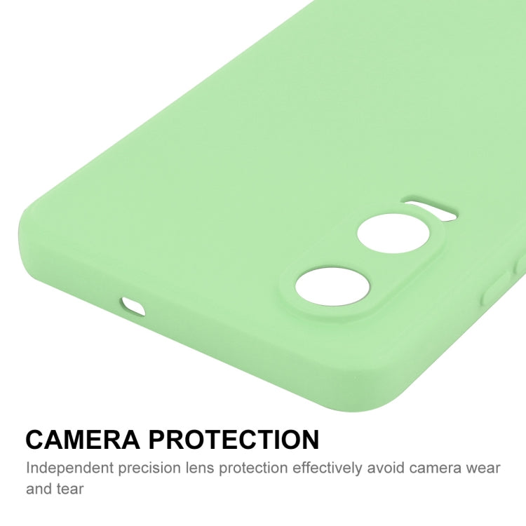 For OPPO K12x ENKAY Liquid Silicone Soft Shockproof Phone Case(Light Green)