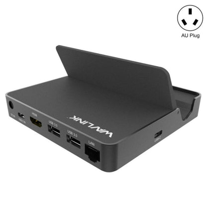 WAVLINK UHP3D01G Gigabit Ethernet USB 3.0 Multi-Function HUB 4K HD Docking Station(AU Plug)