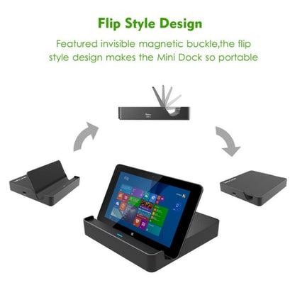 WAVLINK UHP3D01G Gigabit Ethernet USB 3.0 Multi-Function HUB 4K HD Docking Station(AU Plug)