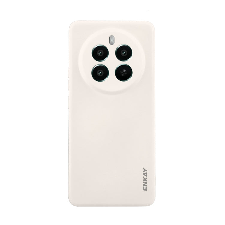 For Realme 12 Pro+ ENKAY Liquid Silicone Soft Shockproof Phone Case(Beige)