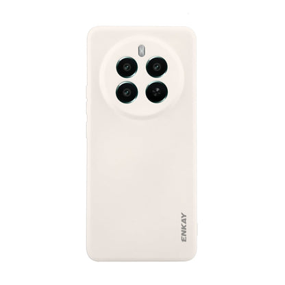 For Realme 12 Pro+ ENKAY Liquid Silicone Soft Shockproof Phone Case(Beige)
