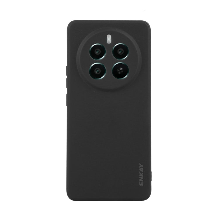For Realme 12 Pro+ ENKAY Liquid Silicone Soft Shockproof Phone Case(Black)