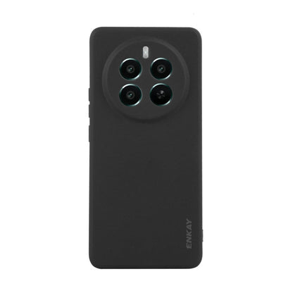 For Realme 12 Pro+ ENKAY Liquid Silicone Soft Shockproof Phone Case(Black)