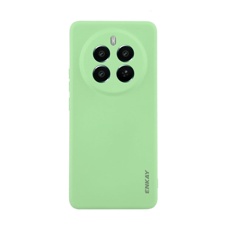 For Realme 12 Pro+ ENKAY Liquid Silicone Soft Shockproof Phone Case(Light Green)