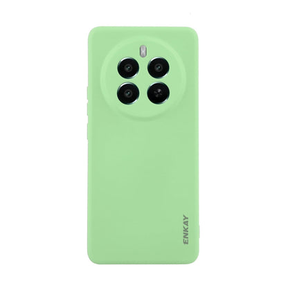For Realme 12 Pro+ ENKAY Liquid Silicone Soft Shockproof Phone Case(Light Green)