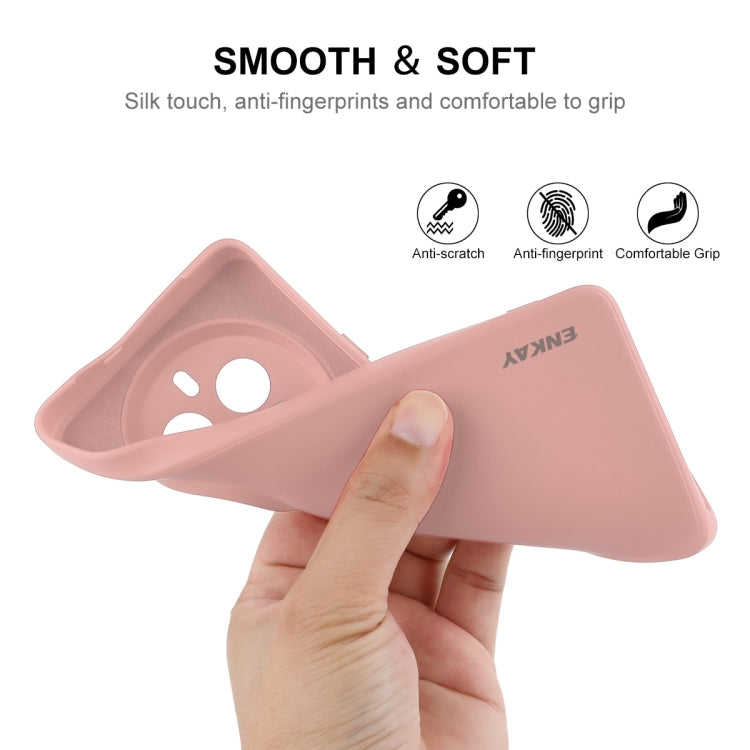 For Realme 12 Pro+ ENKAY Liquid Silicone Soft Shockproof Phone Case(Light Green)