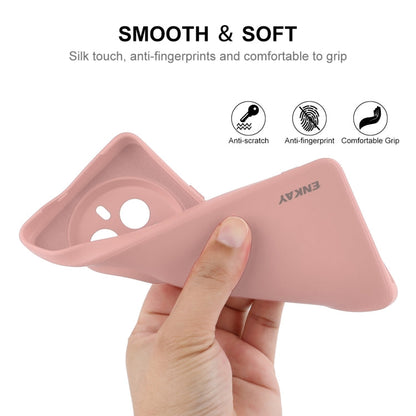 For Realme 12 Pro+ ENKAY Liquid Silicone Soft Shockproof Phone Case(Light Green)