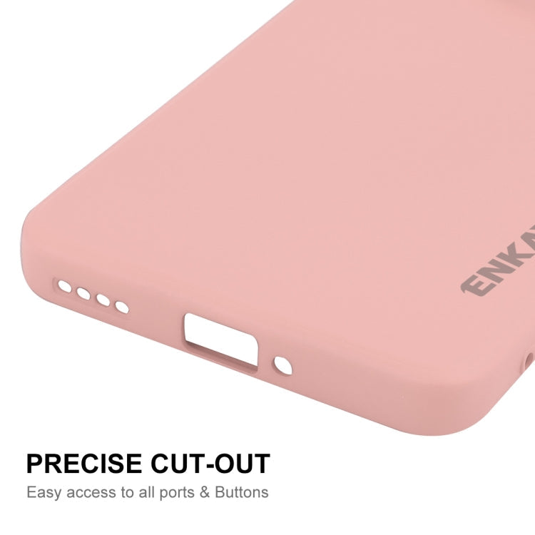 For Realme 12 Pro+ ENKAY Liquid Silicone Soft Shockproof Phone Case(Light Green)