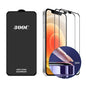 For iPhone 12 / 12 Pro 2pcs ENKAY 300C Super Large Arc Full Coverage High Aluminum-silicon Tempered Glass Film Black