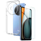 Pour Xiaomi Redmi A3 4G NORTHJO Étui de protection transparent en TPU avec film en verre trempé (transparent)
