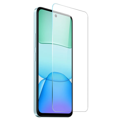 For Xiaomi Redmi 13 4G NORTHJO Transparent TPU Phone Case with Tempered Glass Film(Transparent)