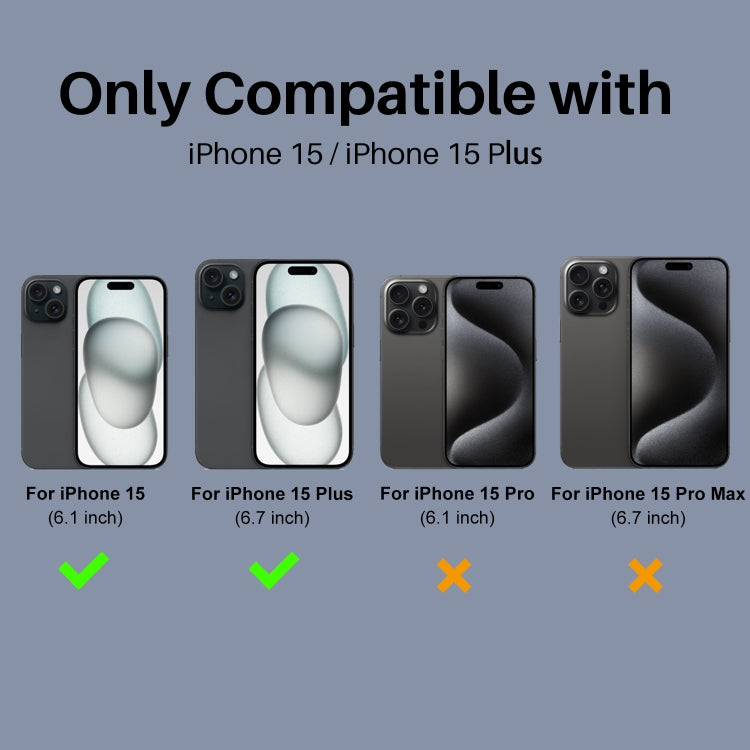 Pour iPhone 15 / 15 Plus NORTHJO Protecteur de Lentille d'Appareil Photo Film en Verre Trempé 3D Night Shot (Noir)