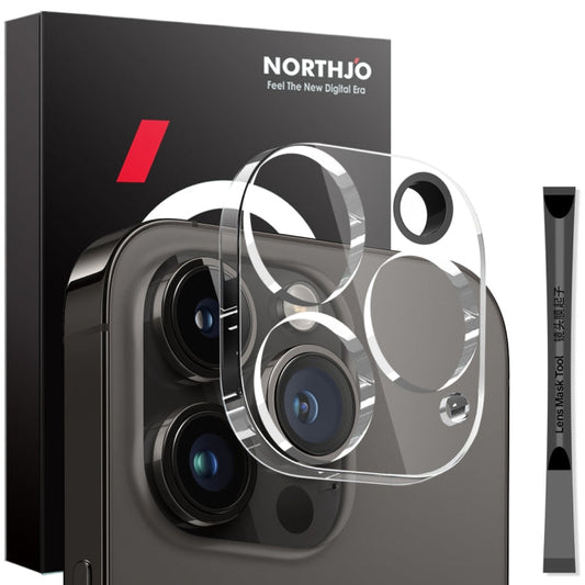 Pour iPhone 14 Pro / 14 Pro Max NORTHJO Protecteur d'objectif d'appareil photo Film en verre trempé 3D HD (Transparent)