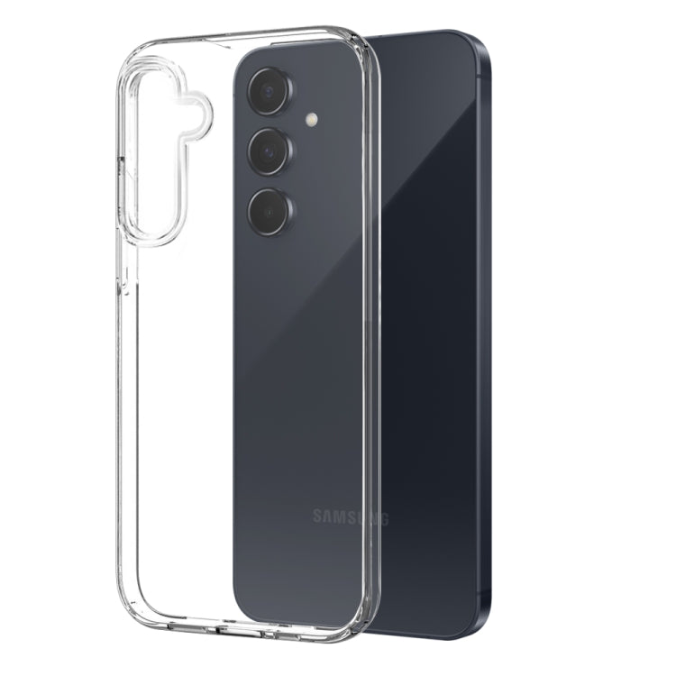 For Galaxy A55 5G NORTHJO 3 in 1 TPU Phone Case with Screen Protector and Lens Film(Transparent)