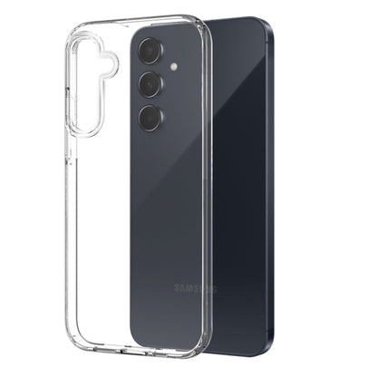 For Galaxy A55 5G NORTHJO 3 in 1 TPU Phone Case with Screen Protector and Lens Film(Transparent)