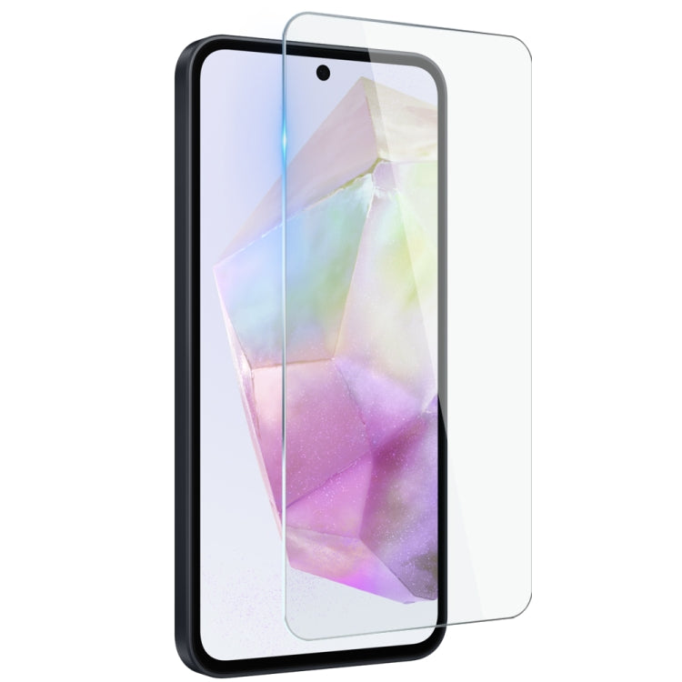 For Galaxy A35 5G NORTHJO 3 in 1 TPU Phone Case with Screen Protector and Lens Film(Transparent)
