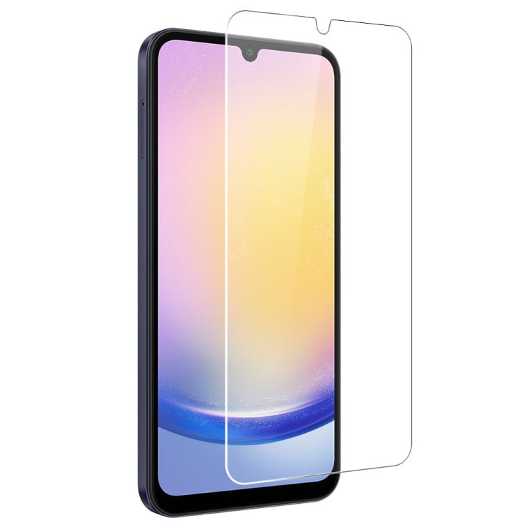 For Galaxy A25 5G NORTHJO 3 in 1 TPU Phone Case with Screen Protector and Lens Film(Transparent)
