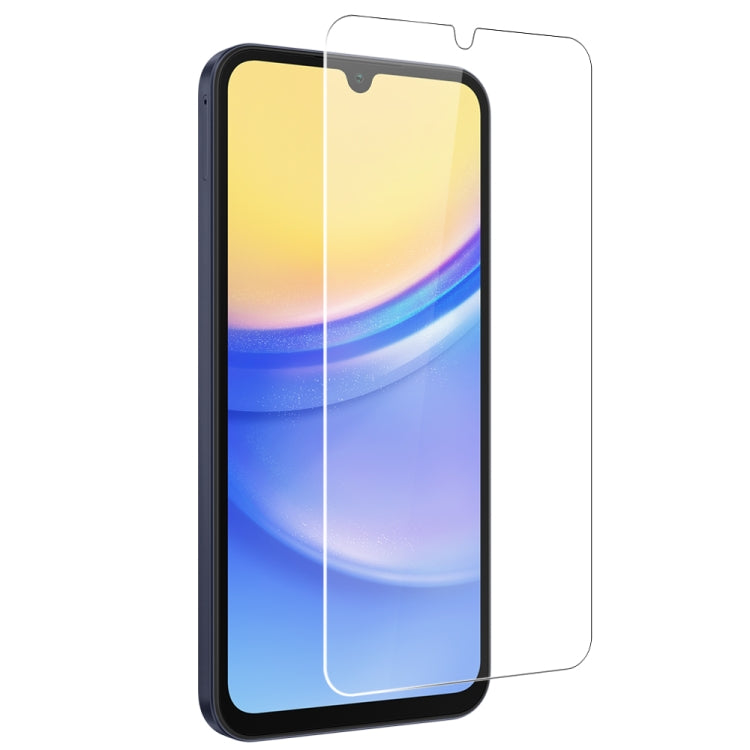 Pour Samsung Galaxy A15 4G / 5G NORTHJO 3 en 1 Coque de téléphone en TPU avec Protection d'écran et Film pour Objectif (Transparent)