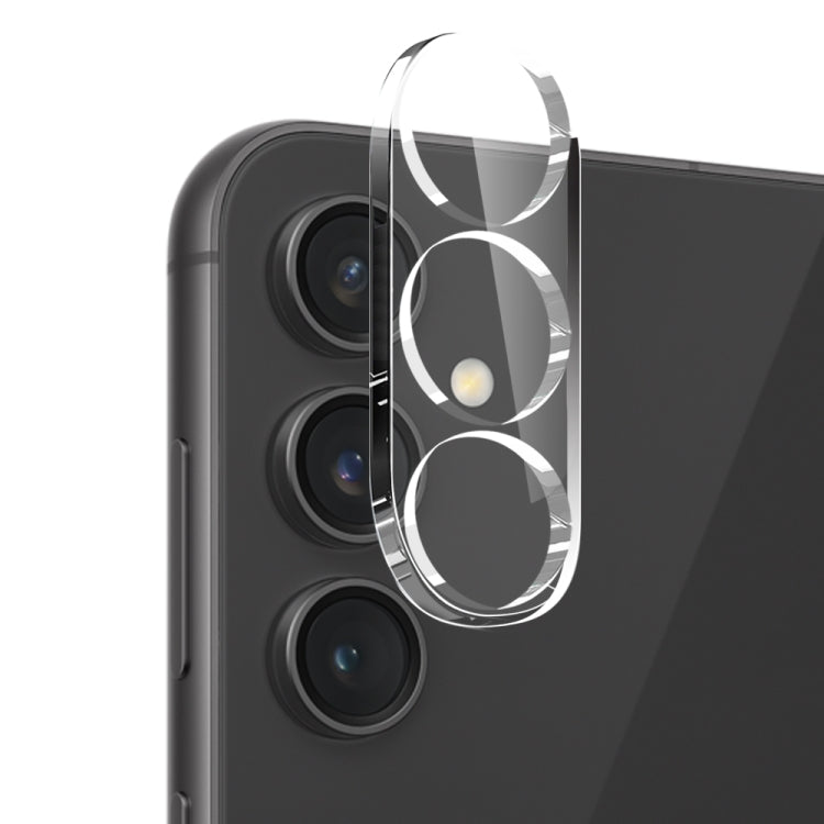 For Galaxy S23 FE 5G NORTHJO 3 in 1 TPU Phone Case with Screen Protector and Lens Film(Transparent)