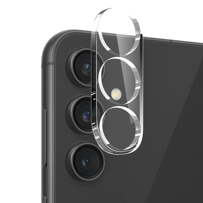 For Galaxy S23 FE 5G NORTHJO 3 in 1 TPU Phone Case with Screen Protector and Lens Film(Transparent)