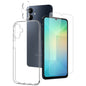For Galaxy A06 4G NORTHJO 3 in 1 TPU Phone Case with Screen Protector and Lens Film(Transparent)
